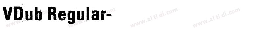 VDub Regular字体转换